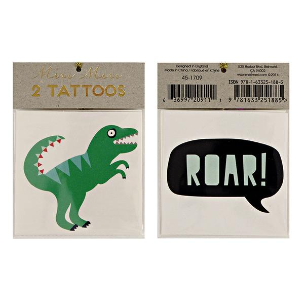 Dinosaur & Roar Tattoos