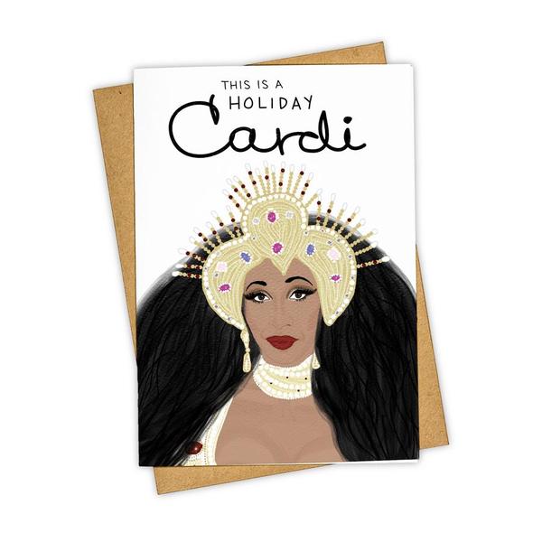 This is a Holiday Cardi Card