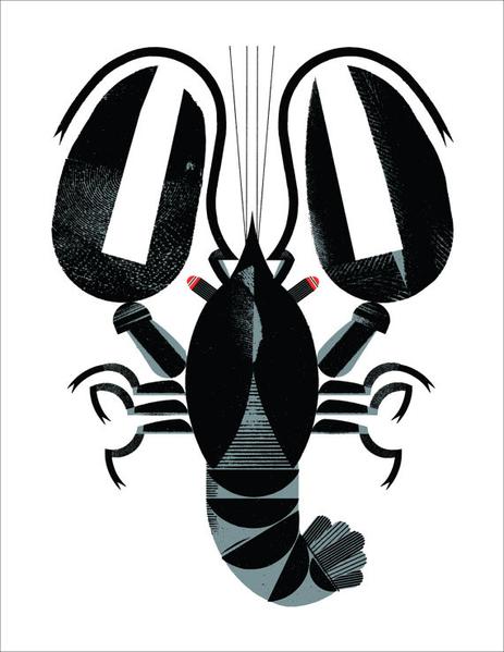 Blue lobster poster