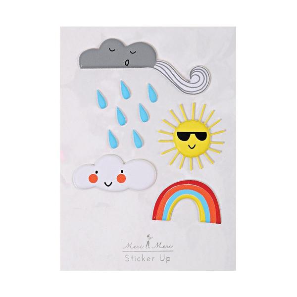 Weather Puffy Stickers